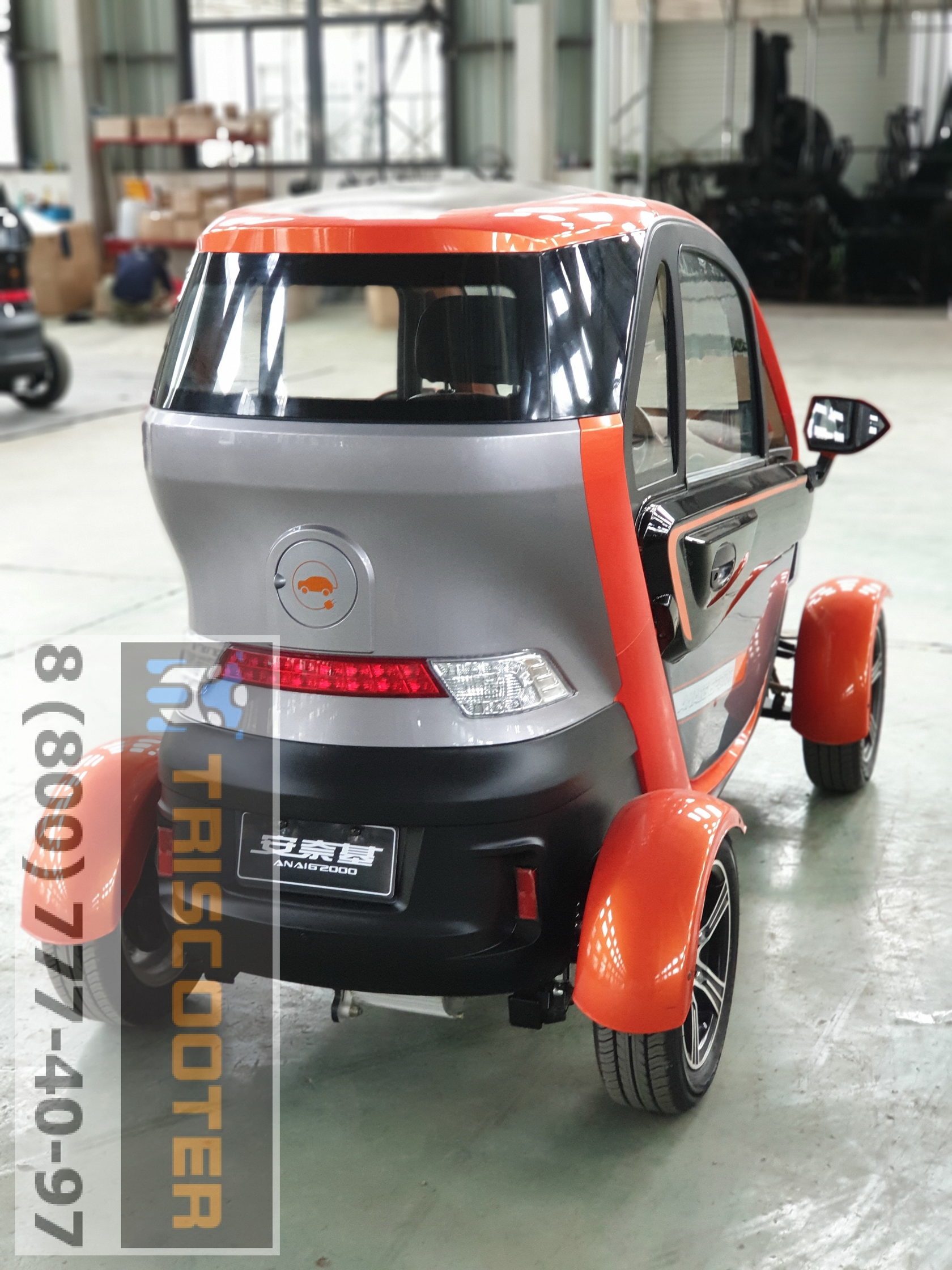 Квадроцикл электромобиль citycar Triscooter Django el ev