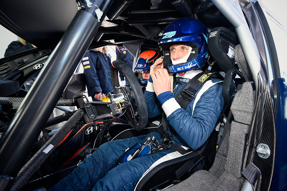 Франсуа Делекур на тестах Hyundai i20 N Rally1 перед ралли Хорватия 2022