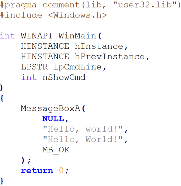 Замена функций стандартной библиотеки языка C на WinAPI аналоги
