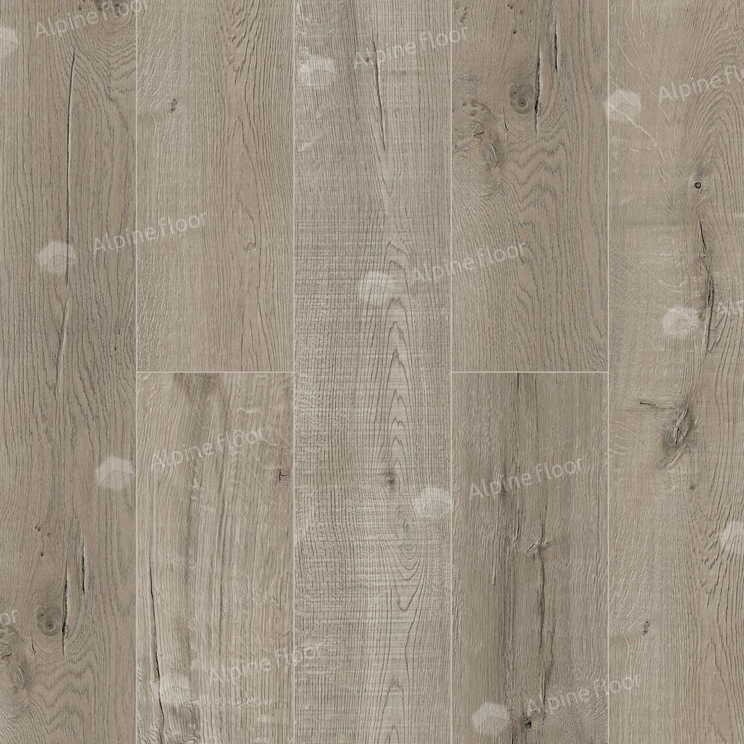 SPC ламинат Alpine Floor Real Wood Дуб Verdan — холодный светло-серый дуб для современных минималистичных интерьеров, образцы представлены в салоне Parket Brothers в Санкт-Петербурге