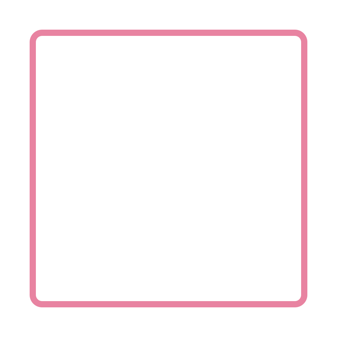 Рамка розовая квадратная