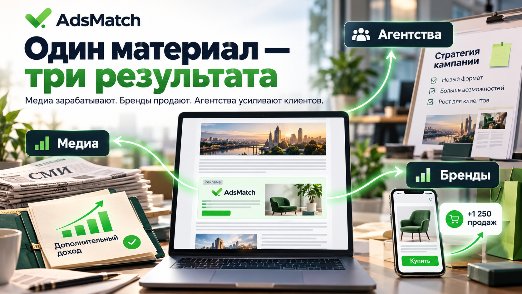 Дашборд AdsMatch