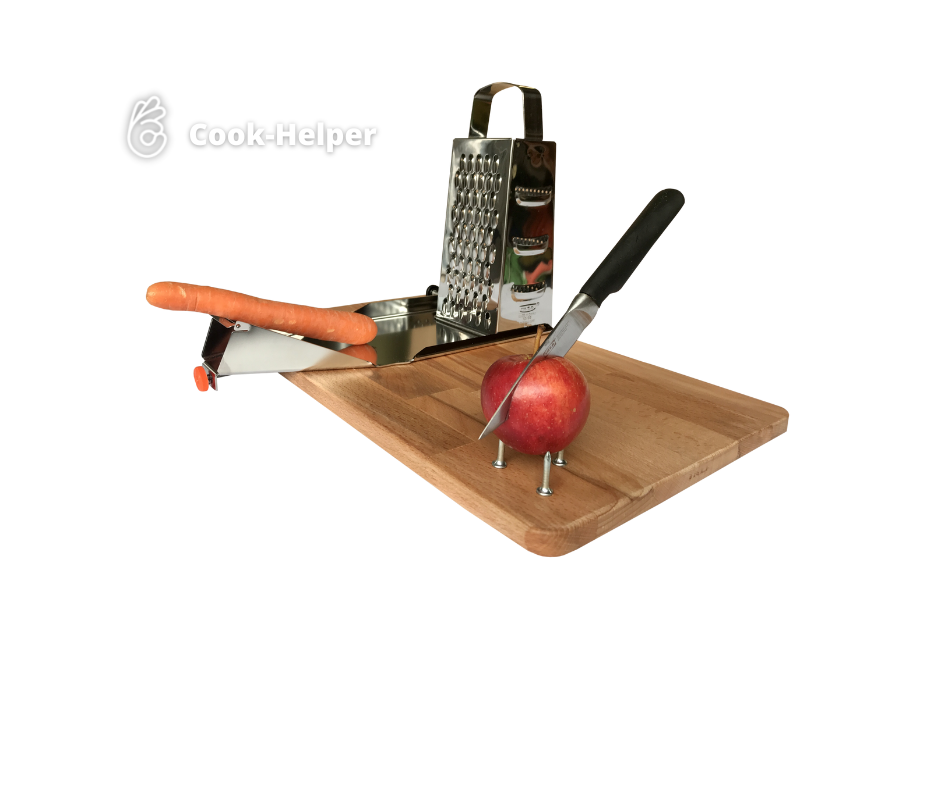 One-handed Cutting Board cook-helper® Adaptive Kitchen Equipment Food  Preparation Set for People With Disabilities Cook-helper 