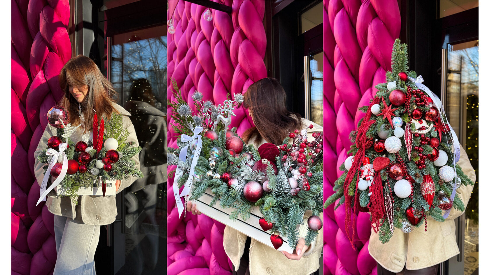 композиции из нобилиса новогодние