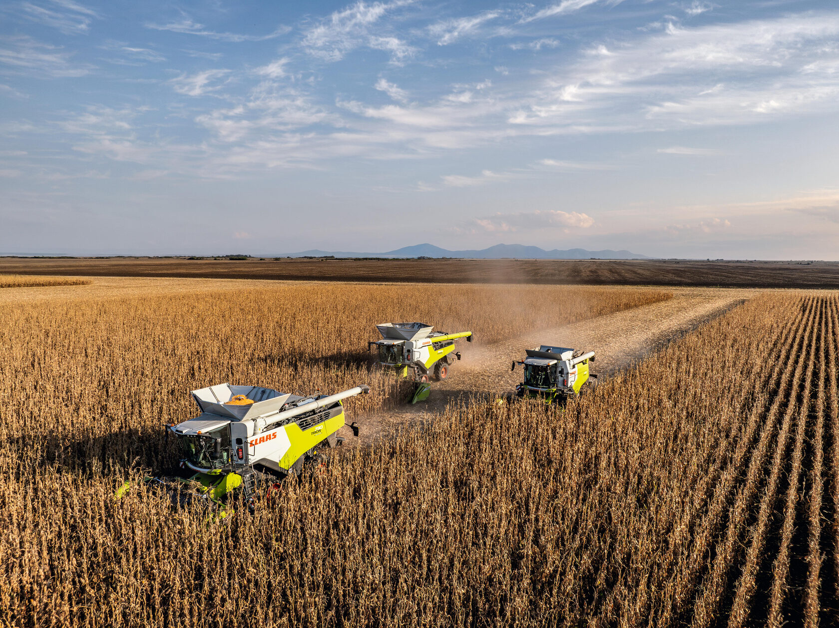 CLAAS комбайны в поле