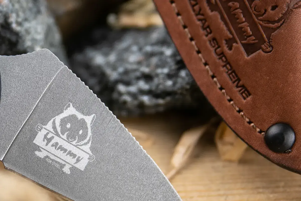 Hammy PGK full-tang knife close-up