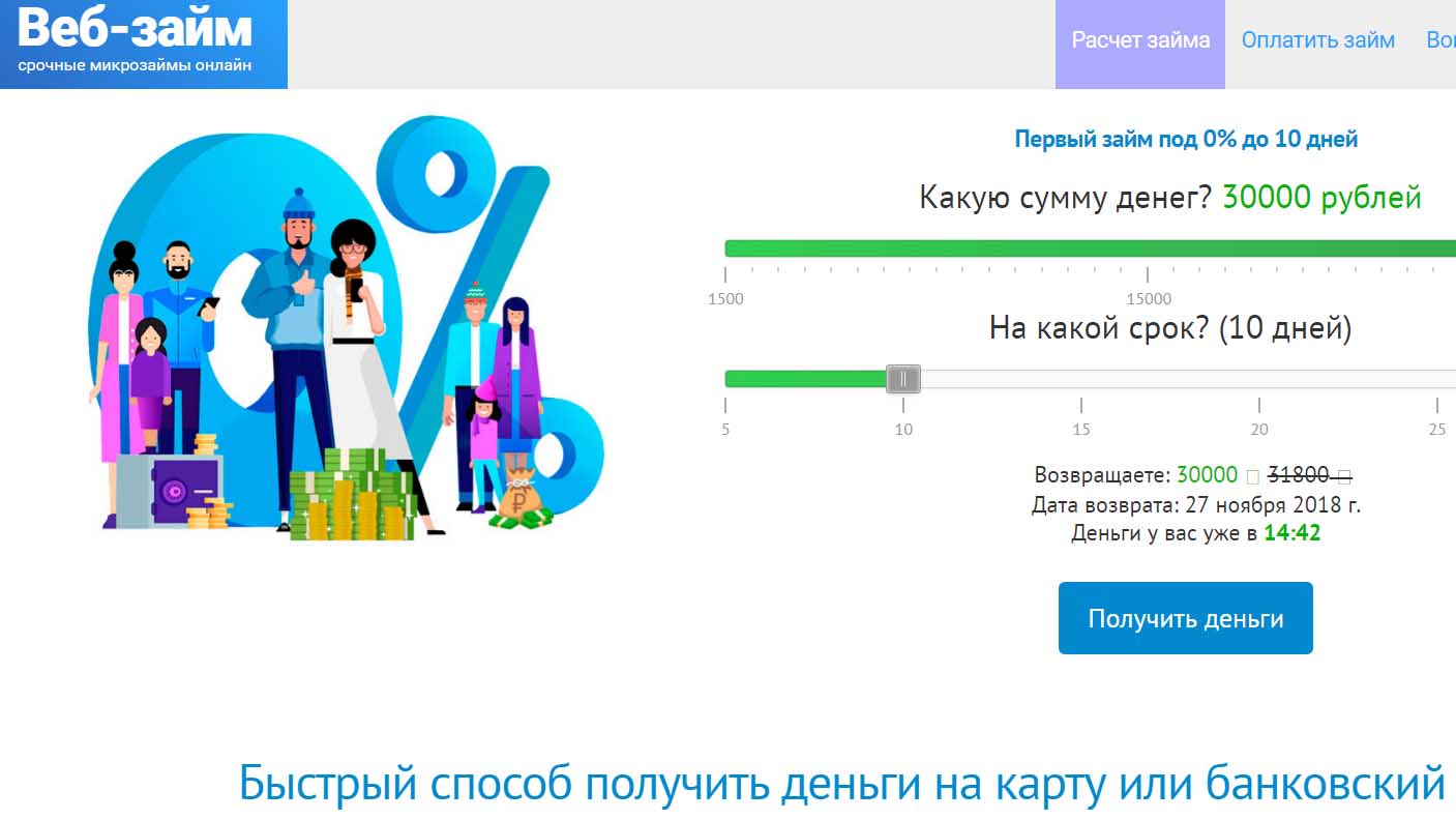 веб займ онлайн на карту