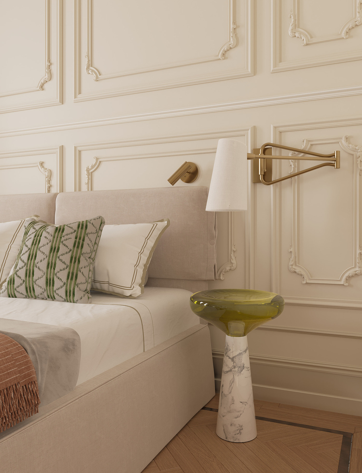 прикроватный столик Draenert в интерьере дизайнера Екатерины Фёдоровой