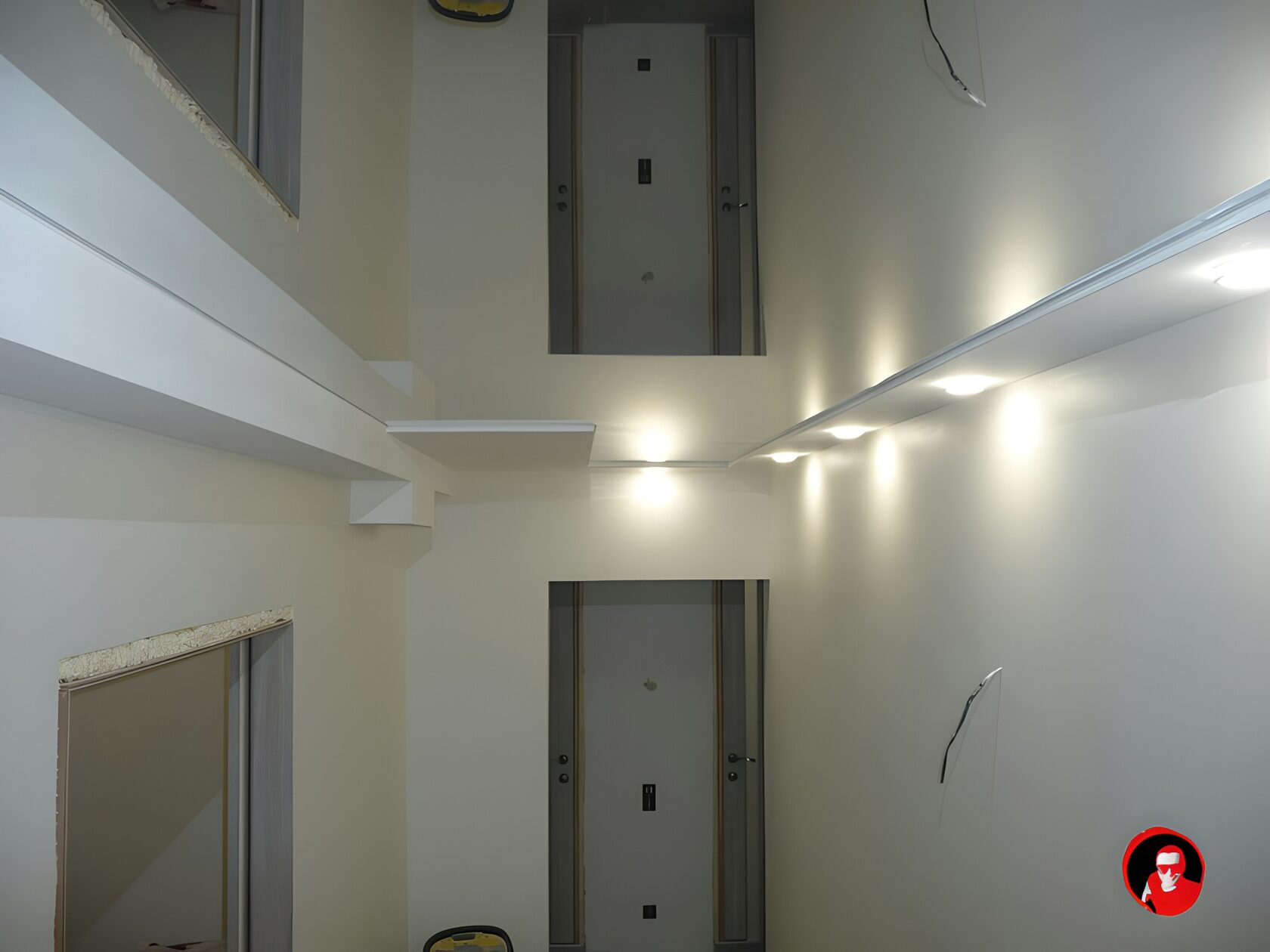 Зеркальный натяжной потолок — цена на зеркальные натяжные потолки 1700 ...