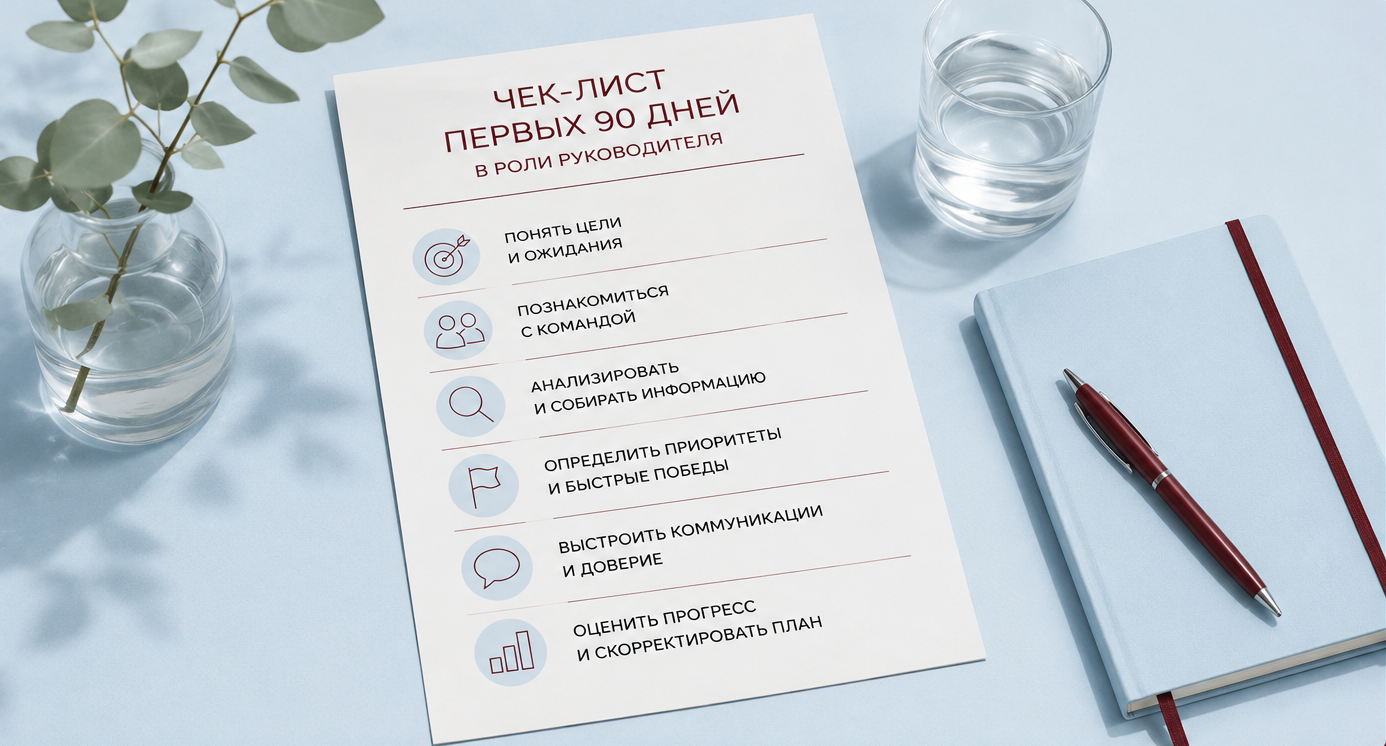 Чек-лист первых 90 дней в роли руководителя