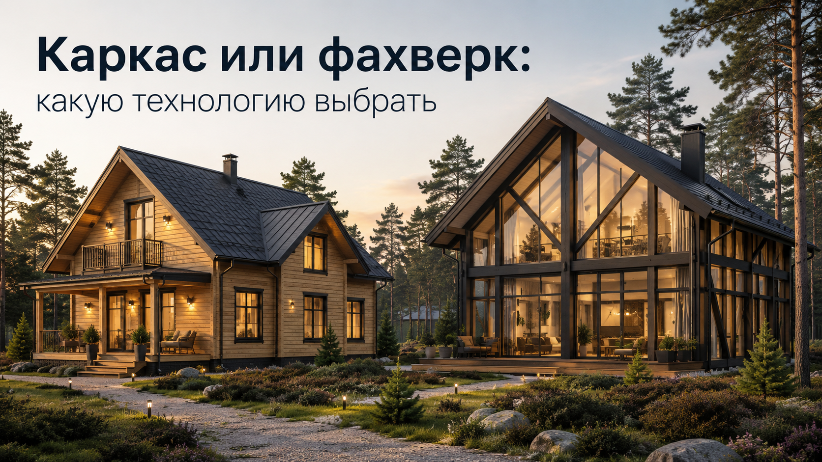 Каркасный дом или фахверк — сравнение технологий строительства