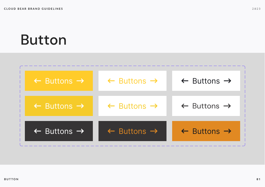 Cloud Bear — UI button system from the guidelines