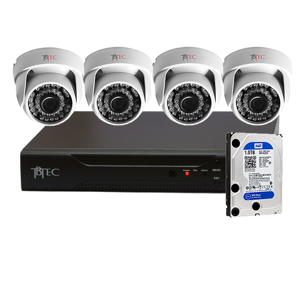 Комплект видеонаблюдения "HD4 Купольная"