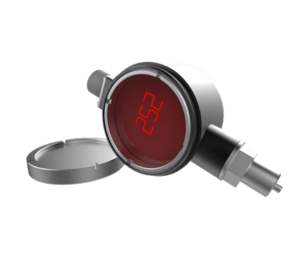 Wellhead pressure gauge-thermometer