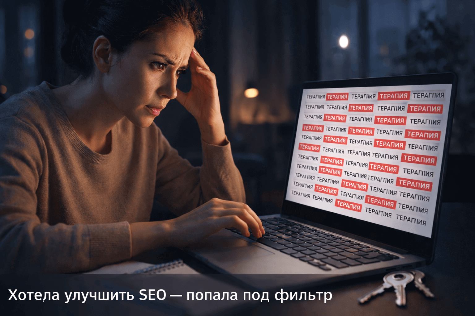 Как убить SEO переспамом ключевых слов за одну ночь