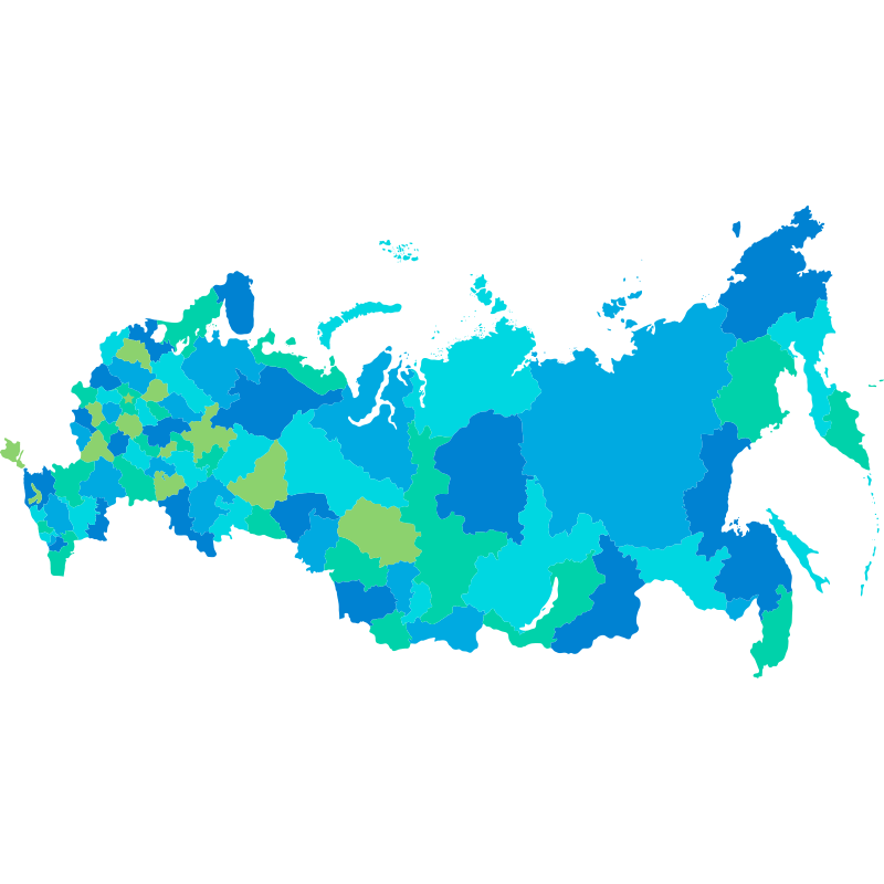 Карта россии для дизайна