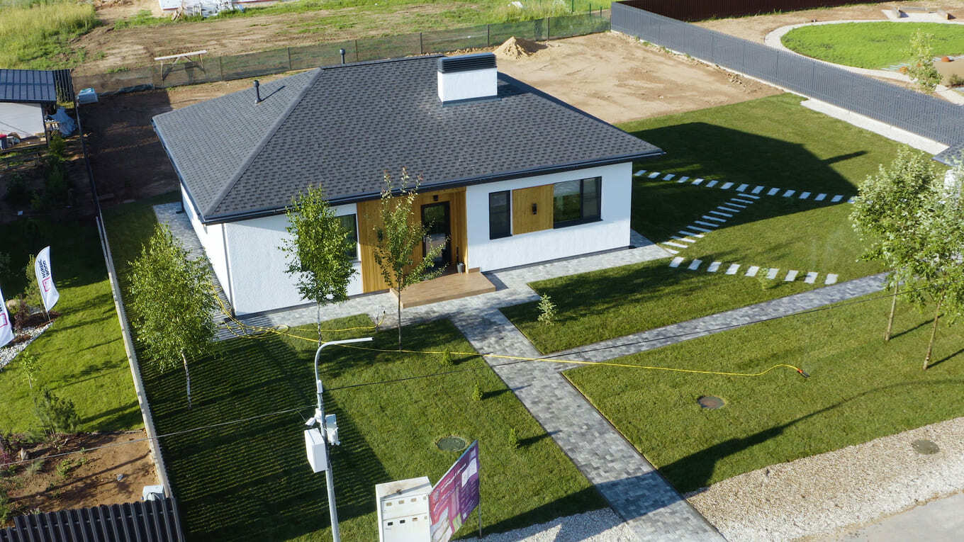 Быстровозводимый дом в Лабинске терраса