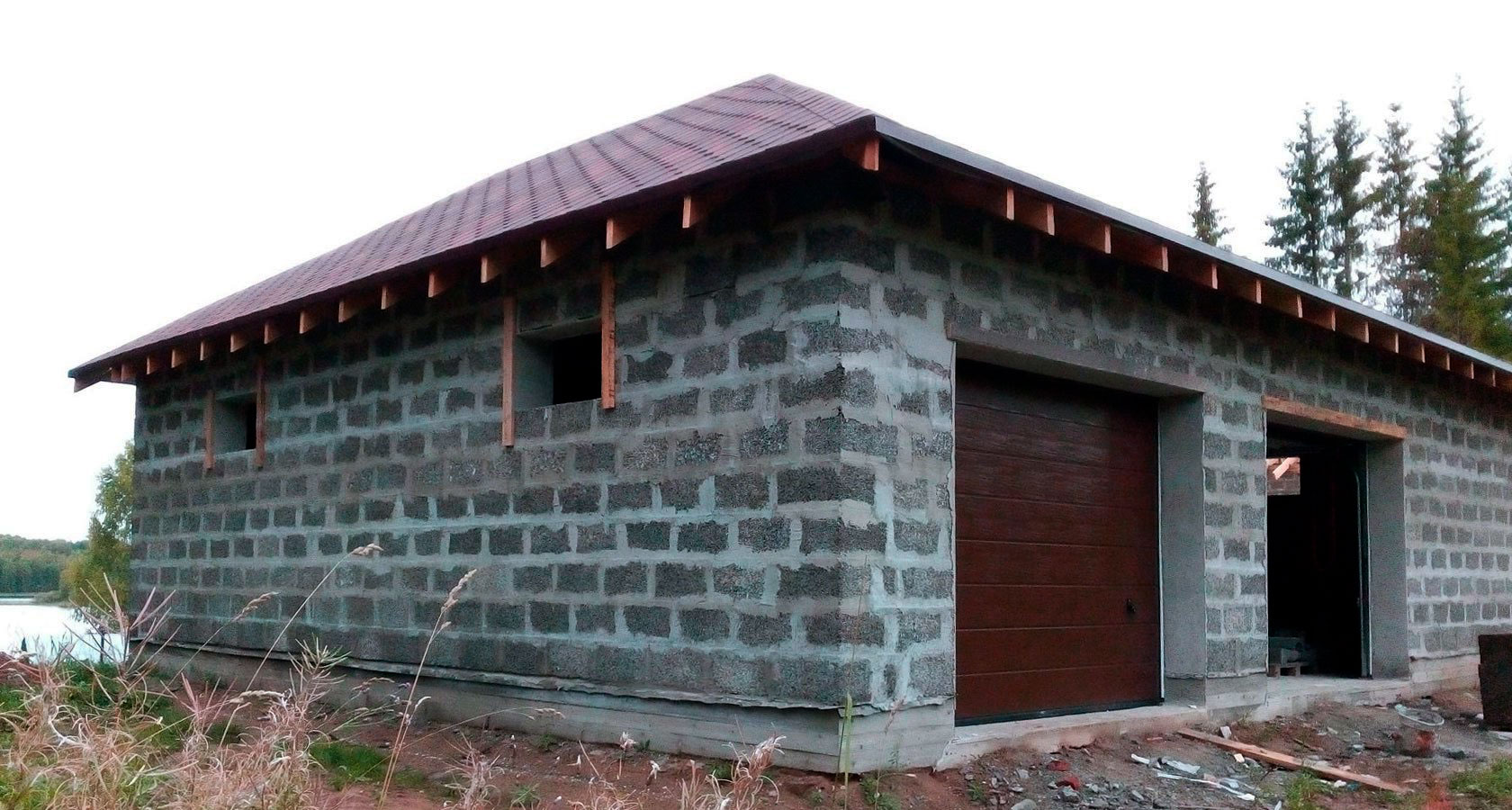 Строительство гаража из бетона в Перми