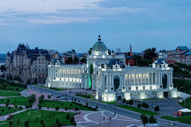 Казань дворец город панорама