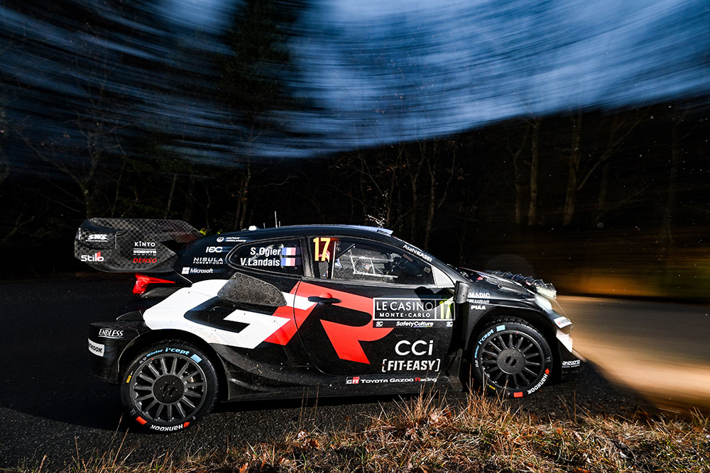 Себастьен Ожье и Венсан Ландэ, Toyota GR Yaris Rally1, ралли Монте-Карло 2025 / Фото: Toyota Gazoo Racing WRT