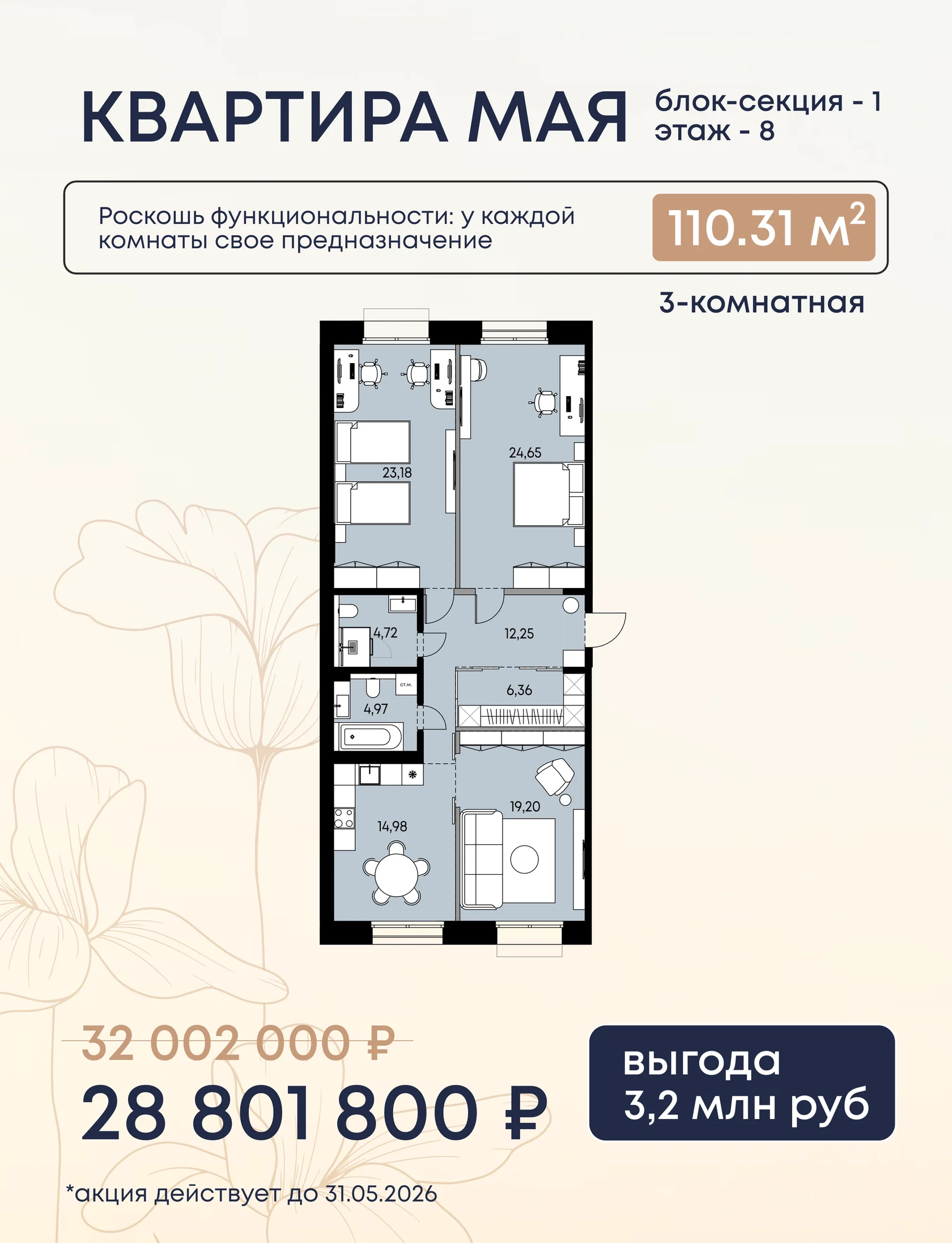 квартира месяца в вектор жк