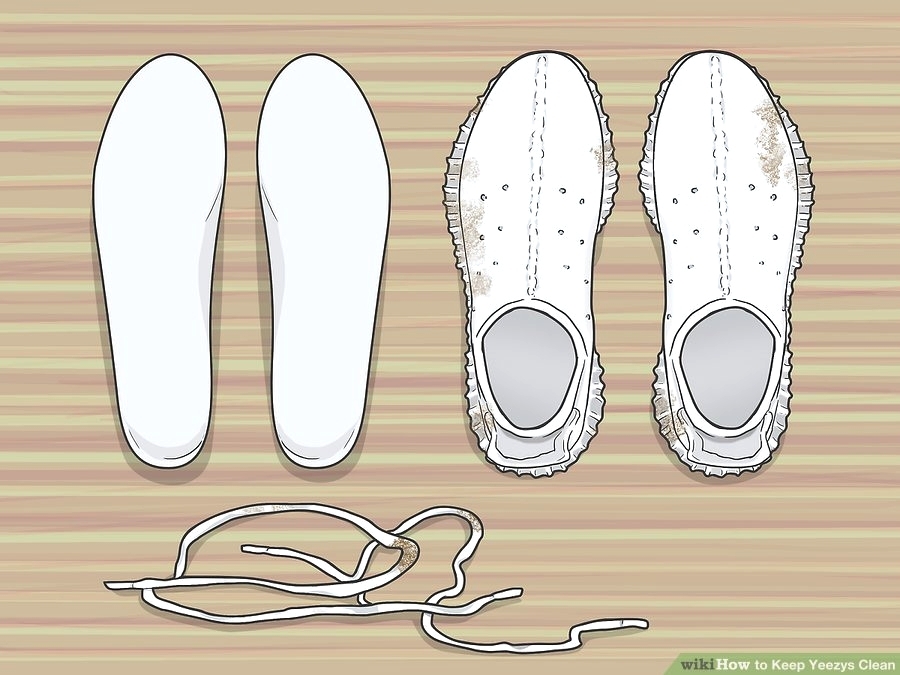 Yeezy уход - подготовка - снимите шнурки
