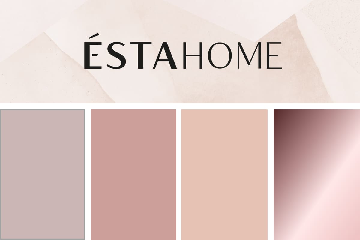 Брендинг косметического бренда Estahome: логотип, упаковка, оформление соцсетей