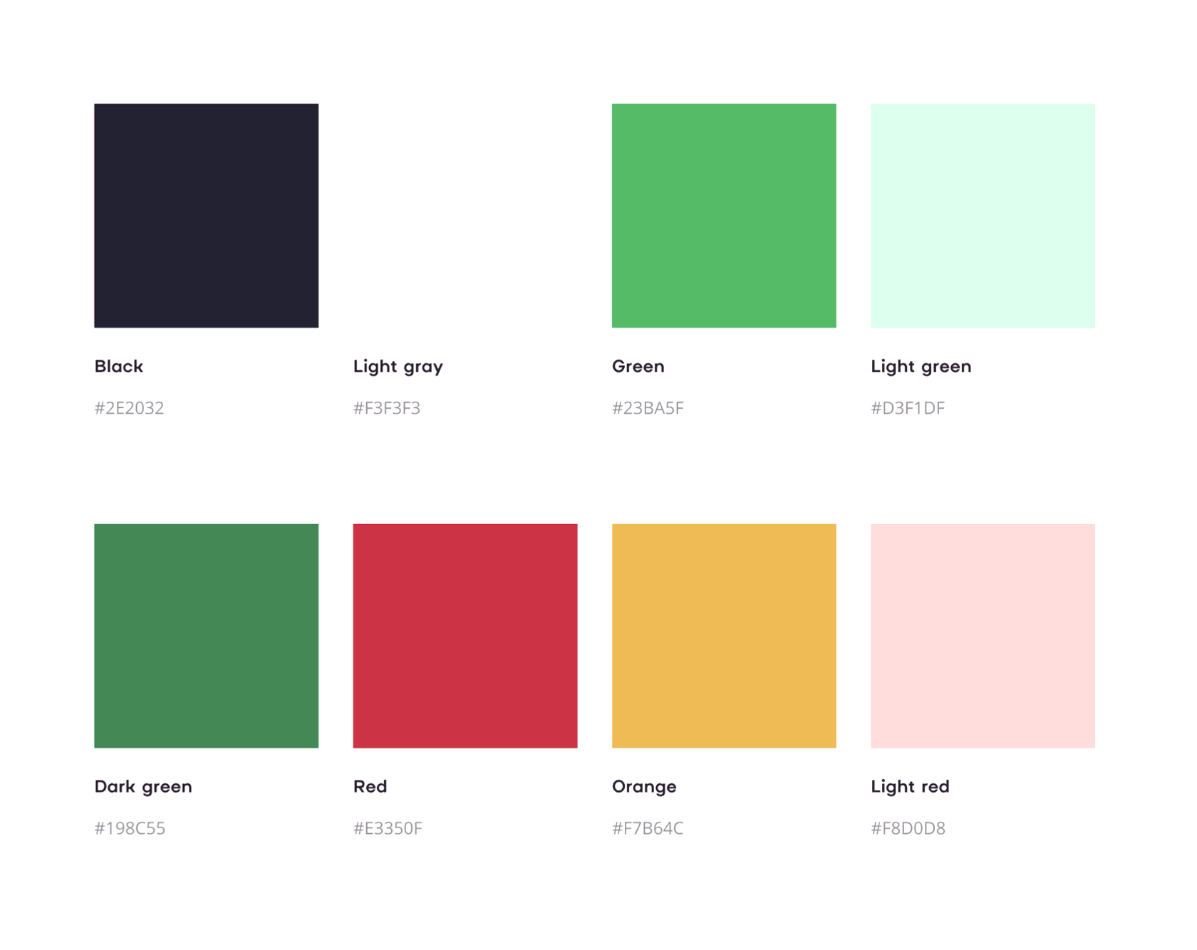 Пример цветовой гаммы