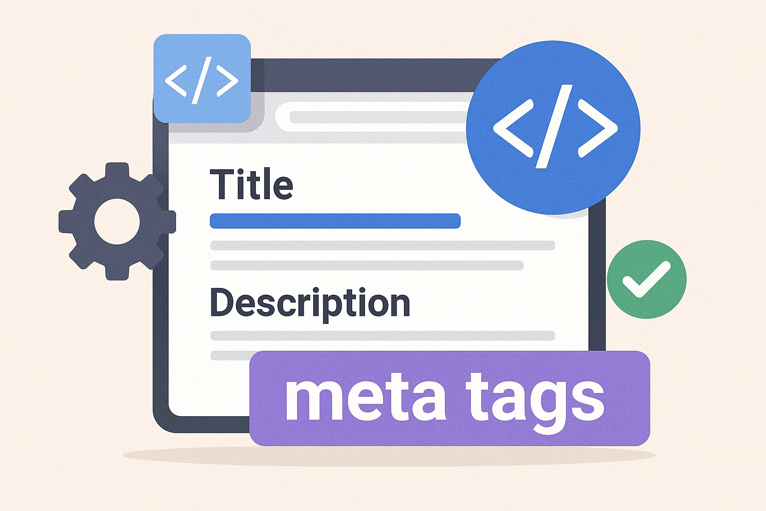 meta-title, meta-description