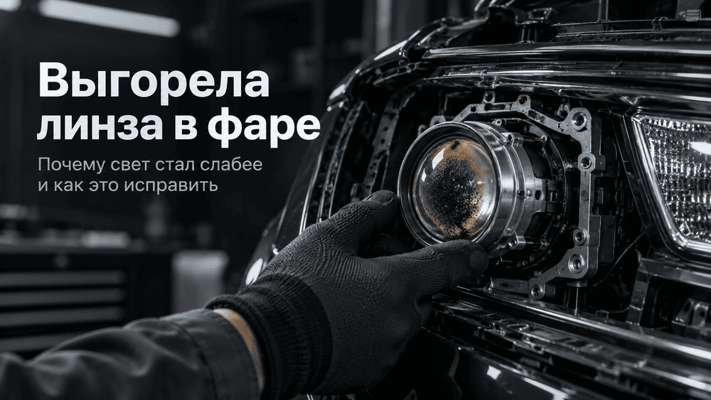 Выгорела линза в фаре