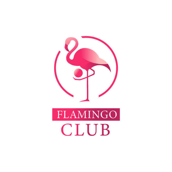 Логотип для Клуба детской художественной гимнастики «FLAMINGO CLUB»