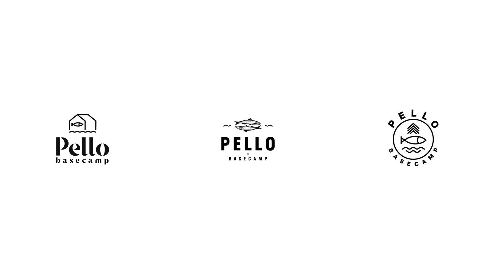 Pello Basecamp logo design first variant Sketches