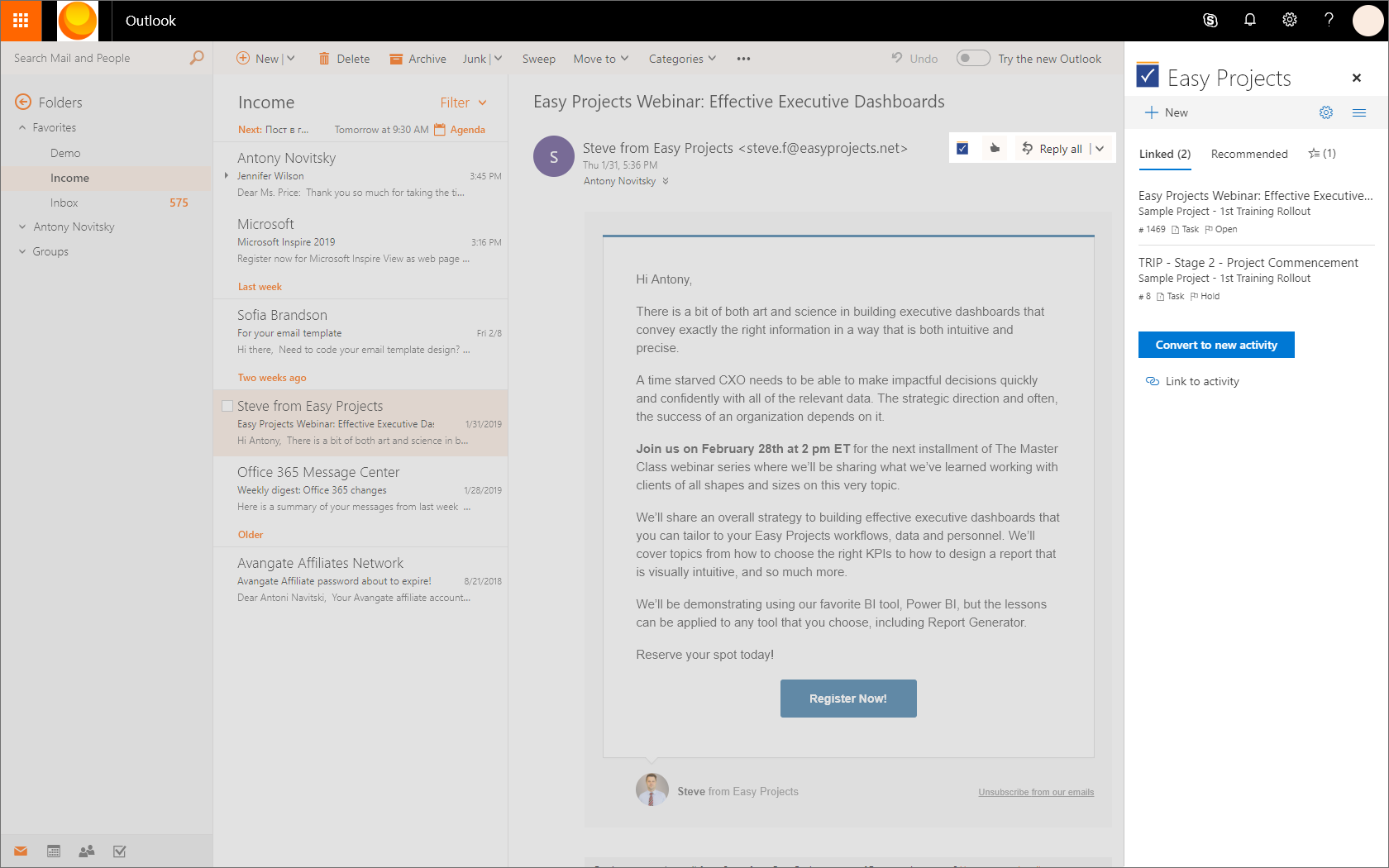 office 365 outlook settings address book