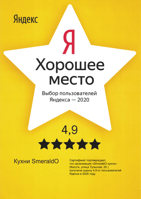 Сертификат яндекс