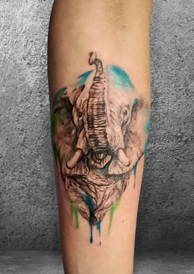 татуировка слон, лучшие тату салоны Перми