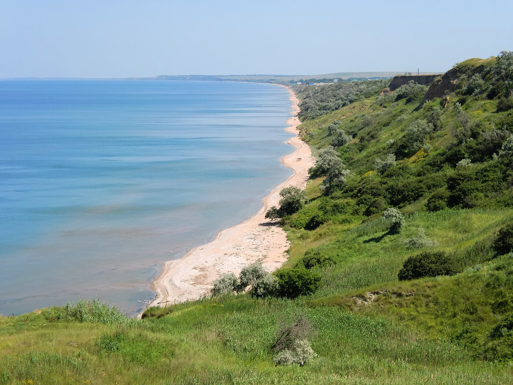 Фото пляжа в кучугурах азовское море