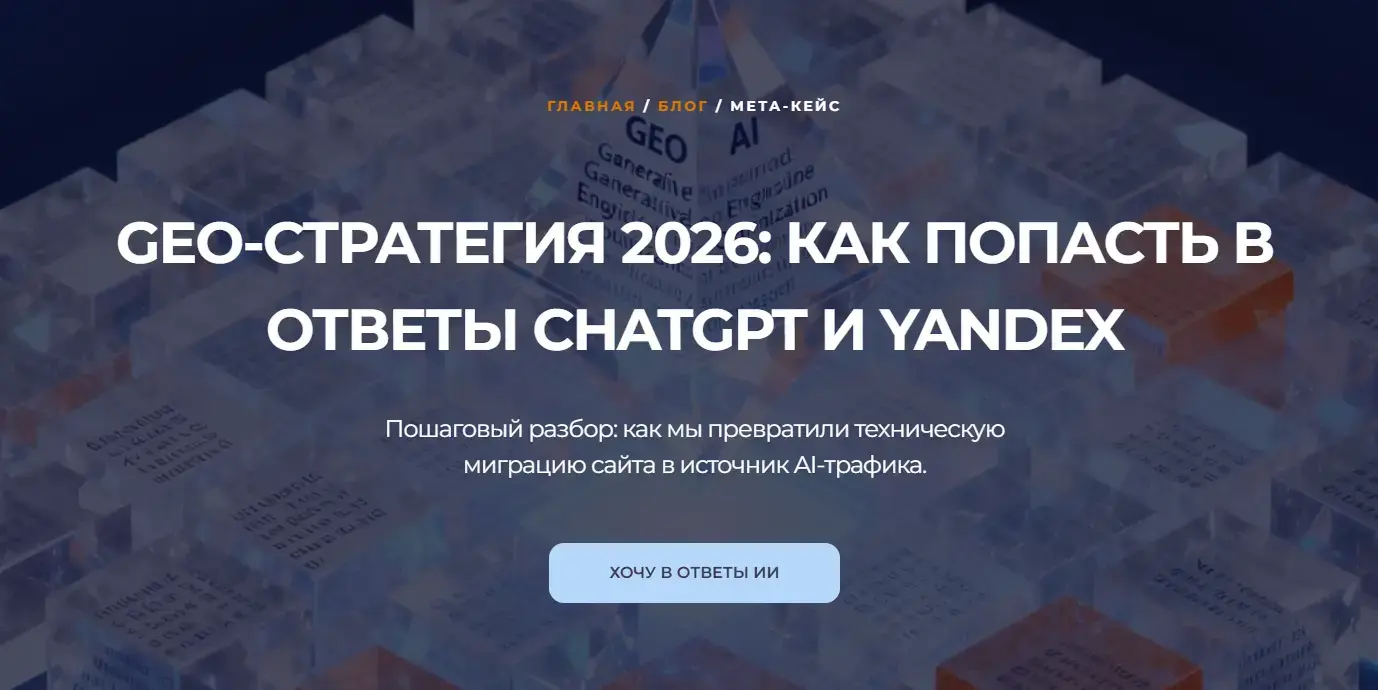 Кейс Red Orange: Успешная SEO и GEO миграция сайта с WordPress на Tilda