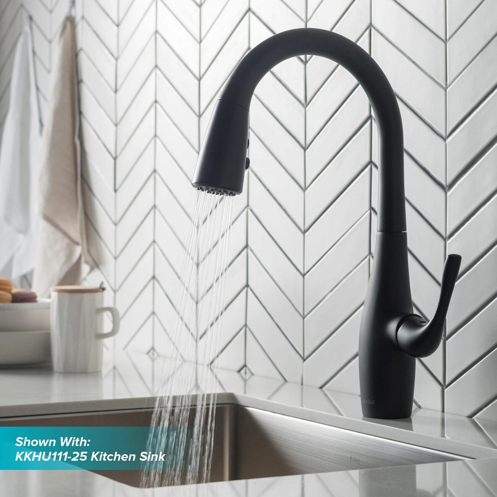 Кухонний змішувач Kraus KPF-1670MB - изображение 8