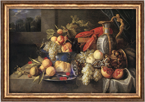 А. А. Коосеманс, Натюрморт с омаром и хлебом