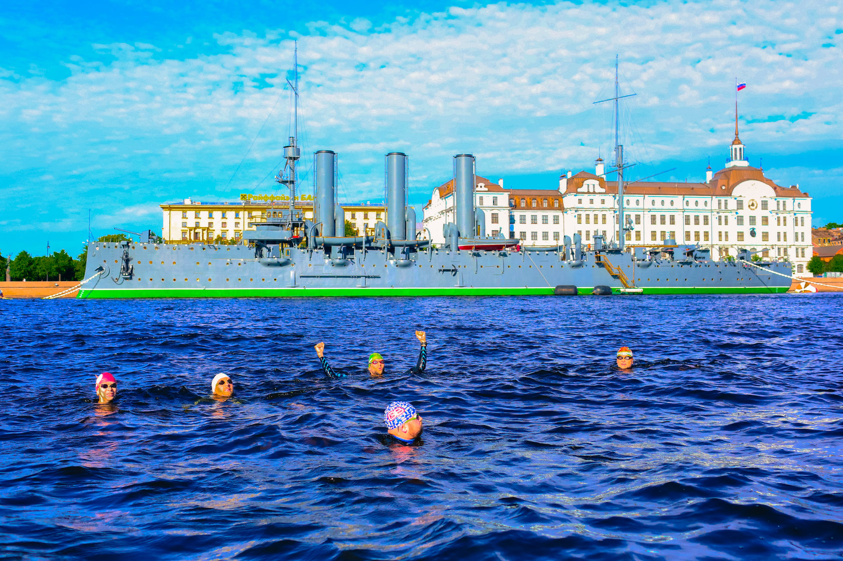 Заплыв 13 мостов СПБ. Заплыв по Неве 27 км. 13 Bridges от Grand Swim Series.