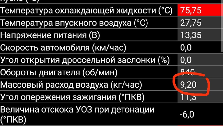 Как правильно посмотреть текущие параметры двигателя через диагностику