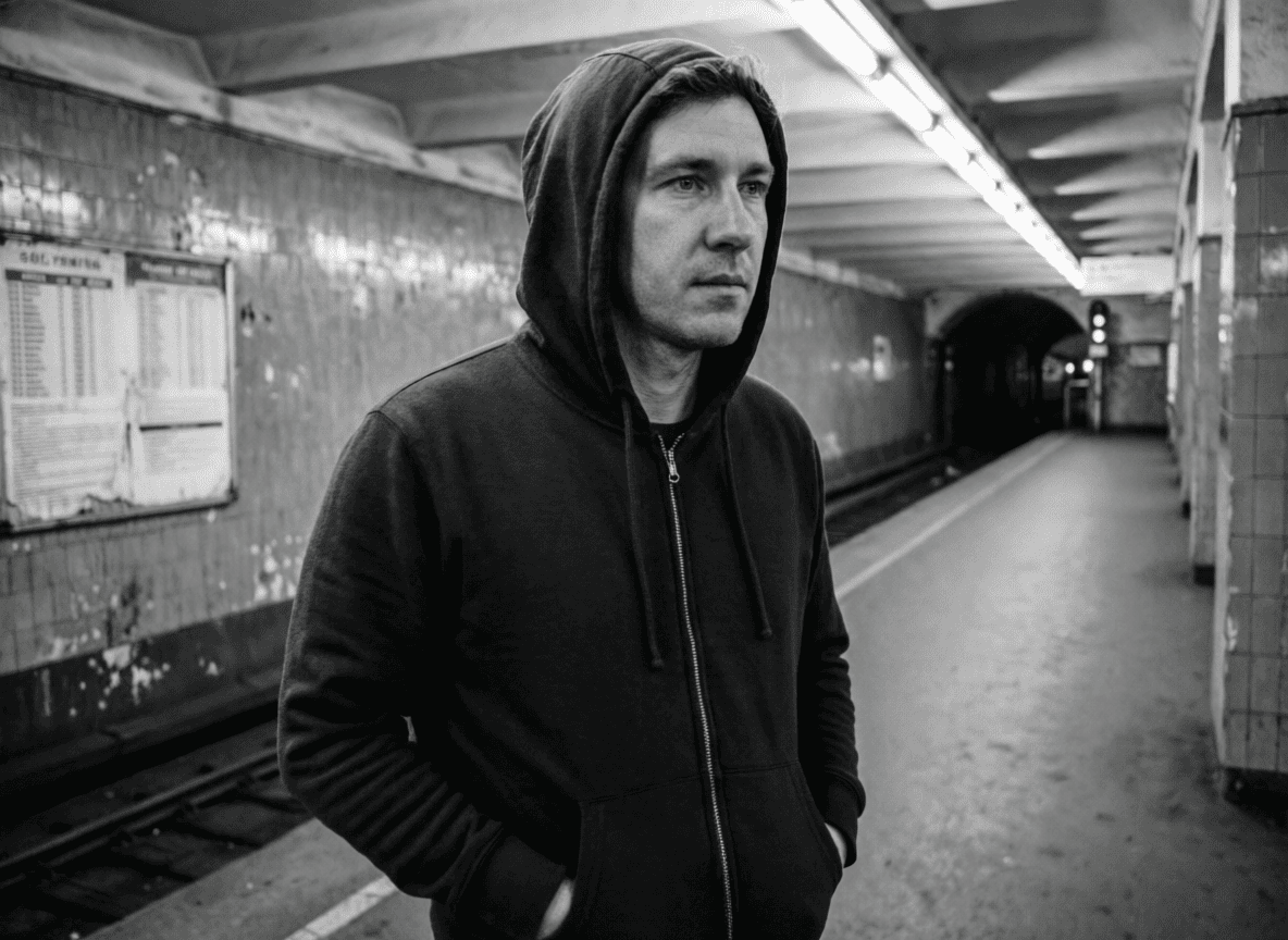 Мужская толстовка-худи на молнии