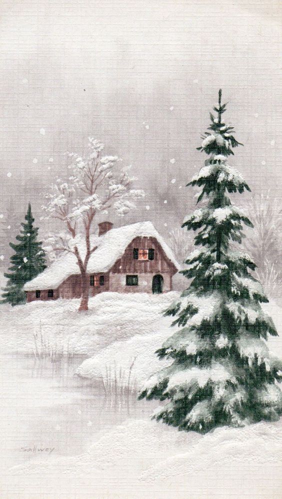 Рисунок первого снега