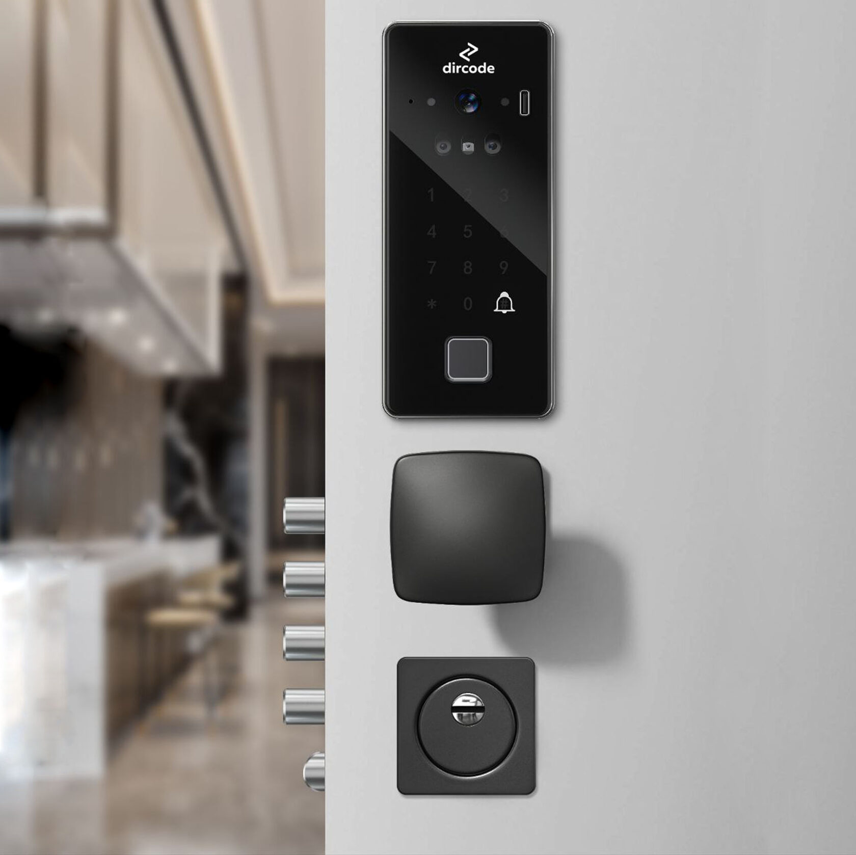 Купить Dircode DM-7 - умный моторизированный замок с распознаванием ...
