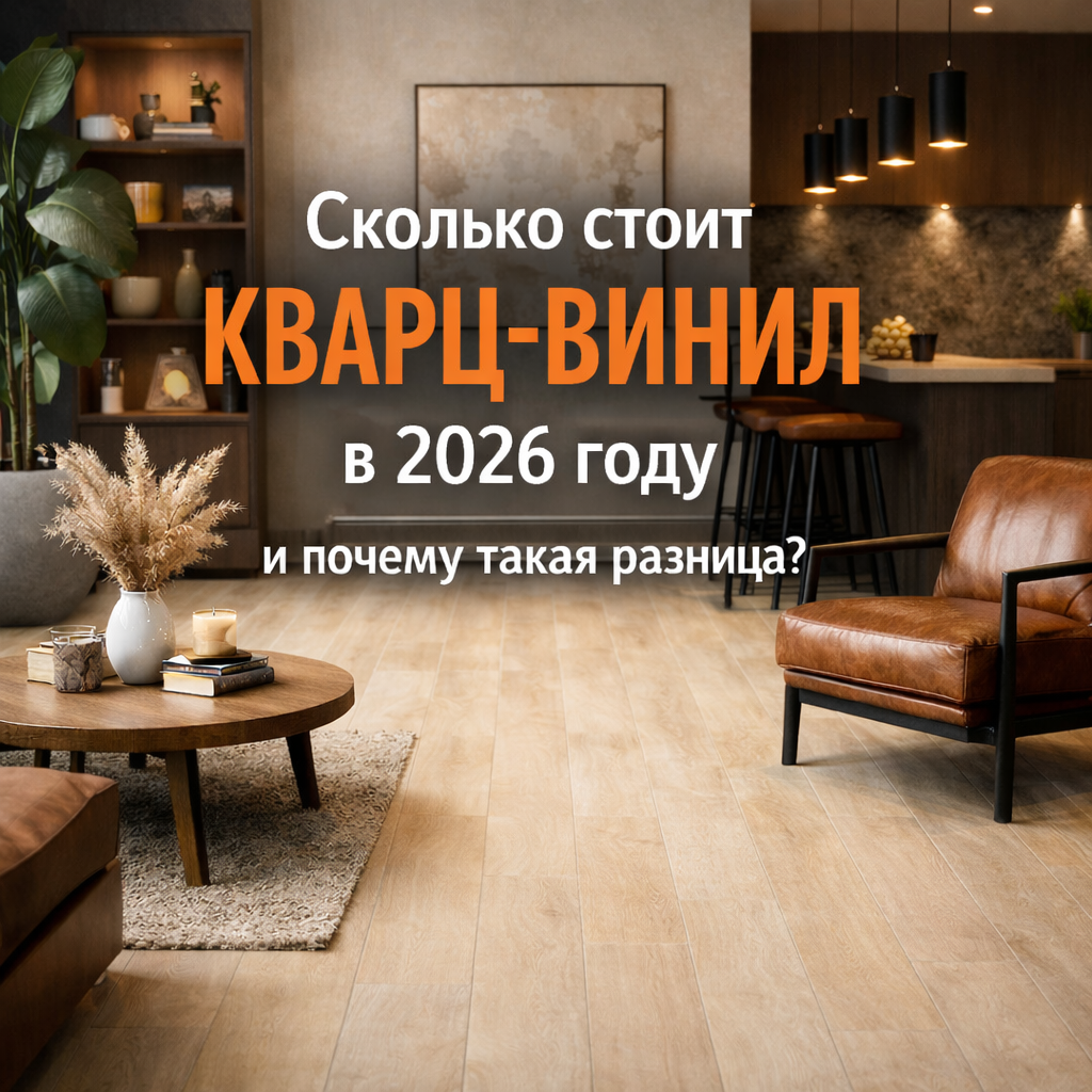 Сколько стоит кварцвинил в 2026 году — цены за м², факторы стоимости, замковый SPC и клеевой винил, укладка и смета