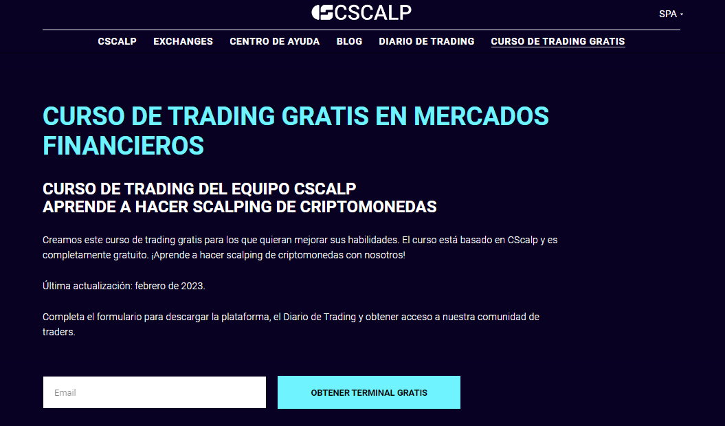 Curso de trading gratis de Cscalp