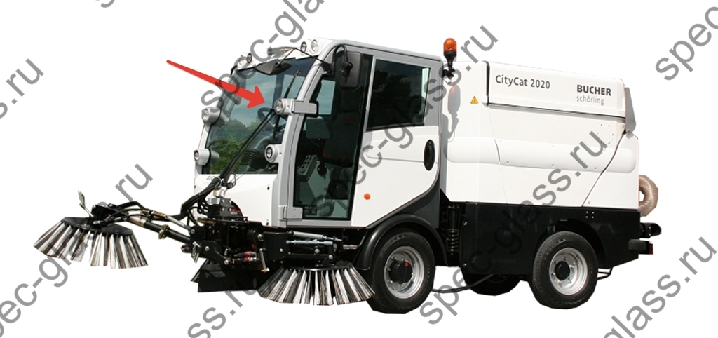 стекло лобовое bucher citycat 2020 malinari