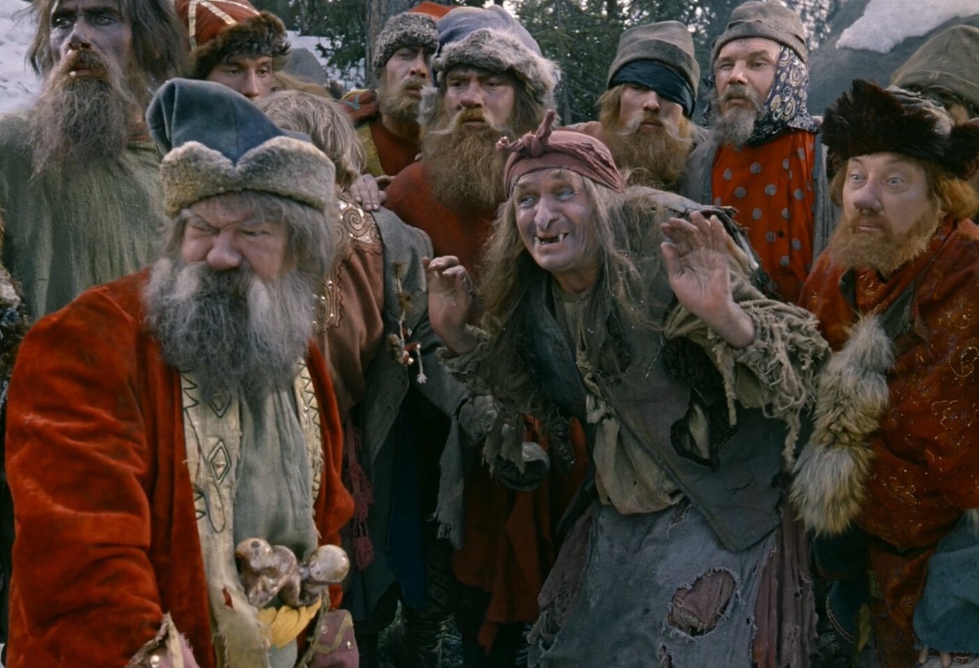 Разбойники. Кадр из фильма «Морозко» (режиссер Александр Роу)