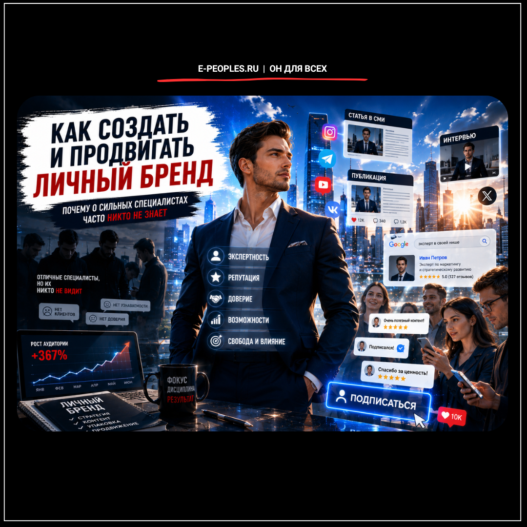 Как создать и продвигать личный бренд
