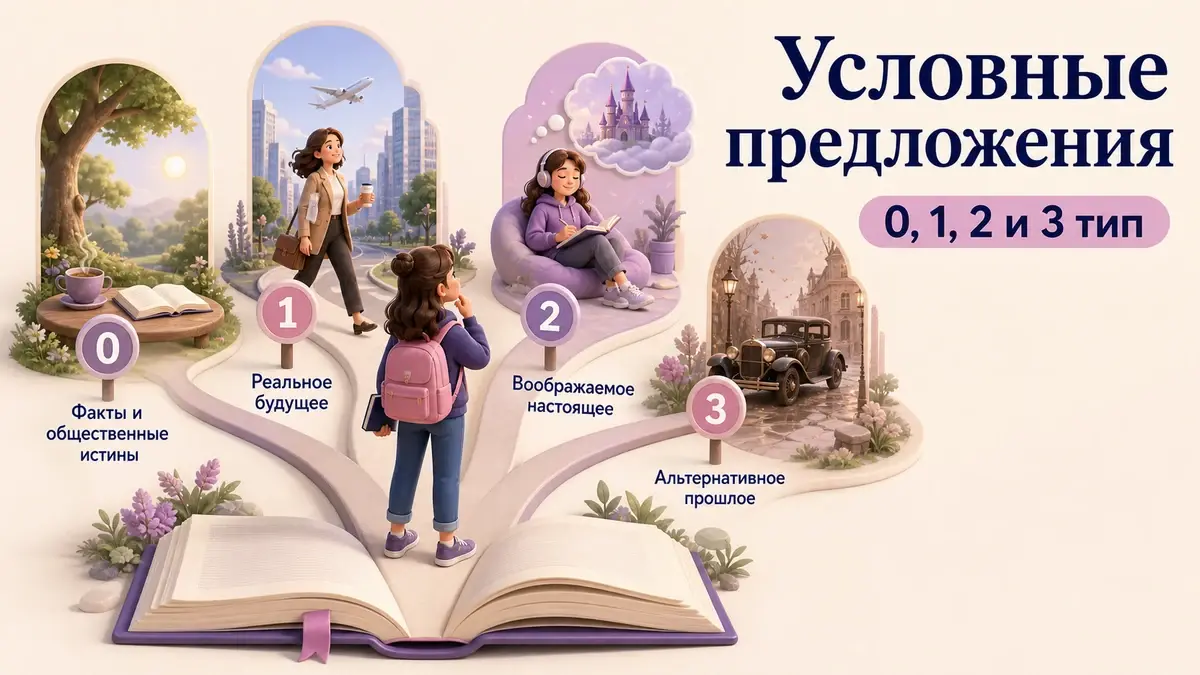 Условные предложения в английском: 0, 1, 2 и 3 тип без зубрежки: учебная статья LaRou